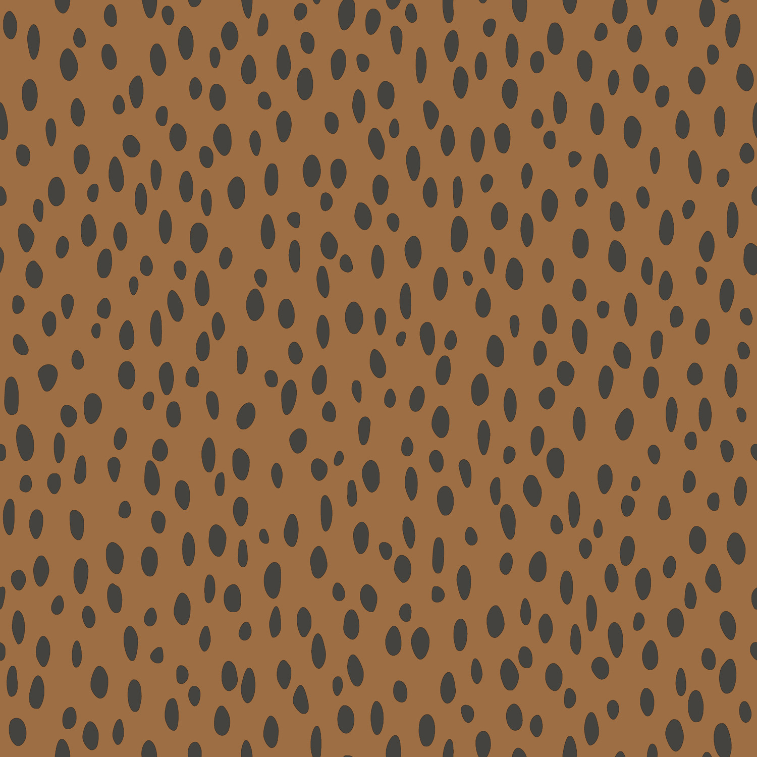 Punktetapete warmorange schwarz Vlies 139257