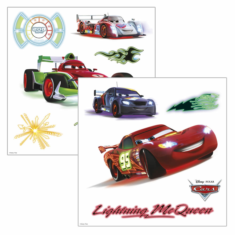 Fenstersticker selbsthaftend Lightning McQueen Cars bunt