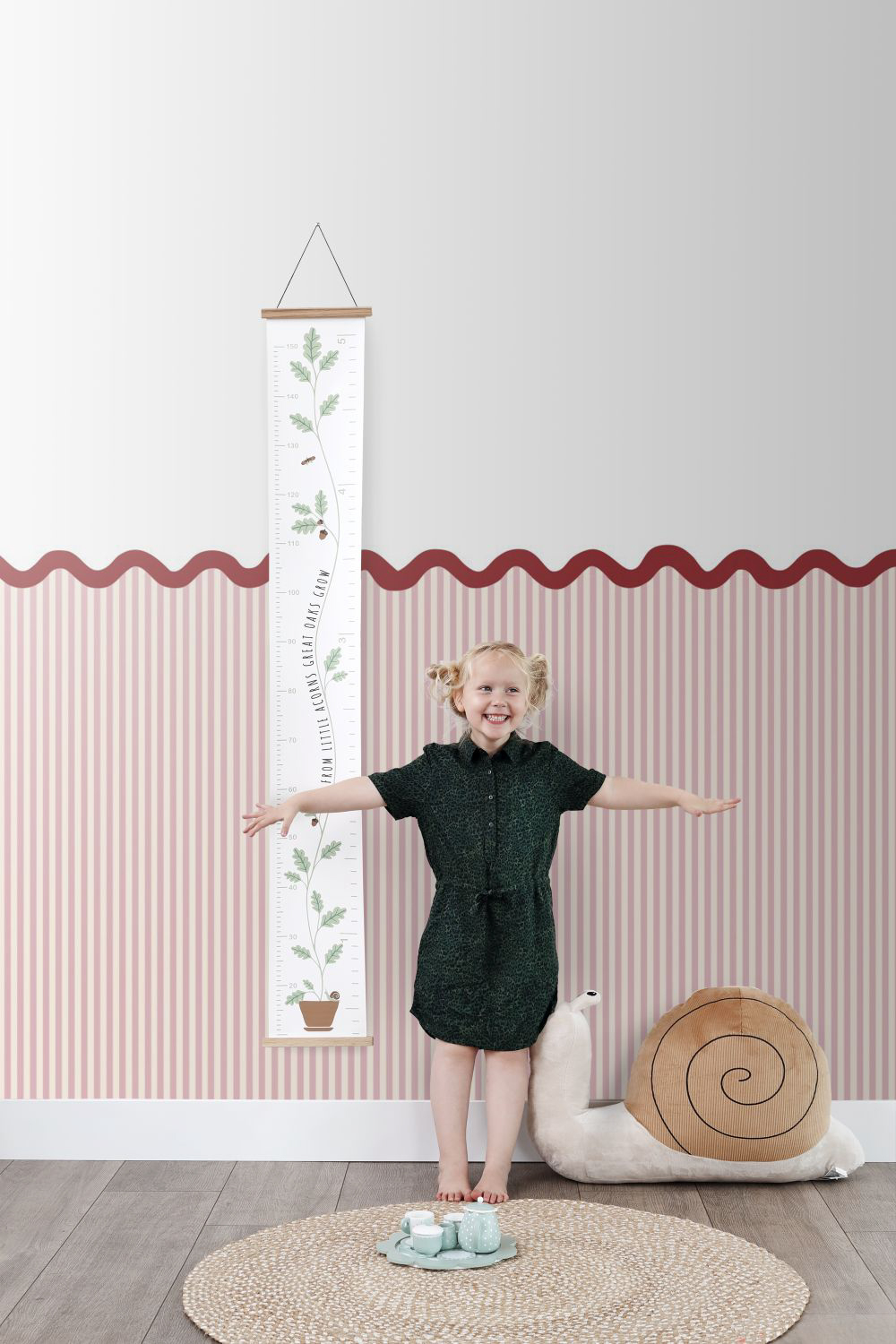 Wandbild Wellenbogen rosa 250 x 279 cm 159524
