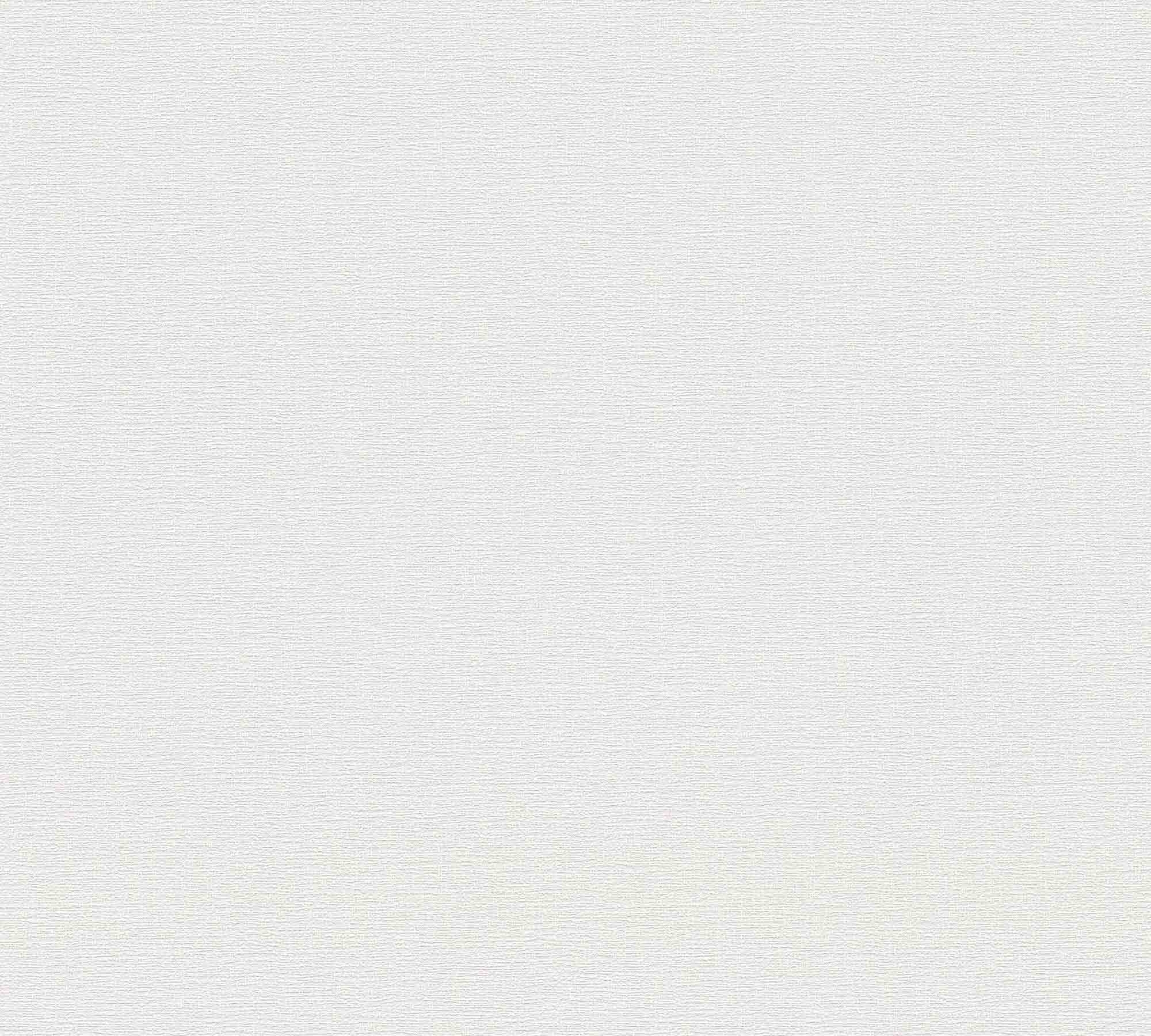 Tapete Unitapete Textiloptik weiß 367131
