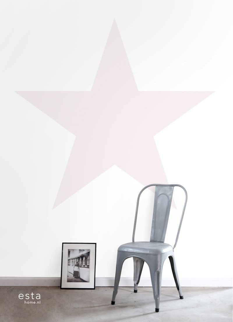 Stern Wandbild großer Stern rosa 186 x 279 cm 158851