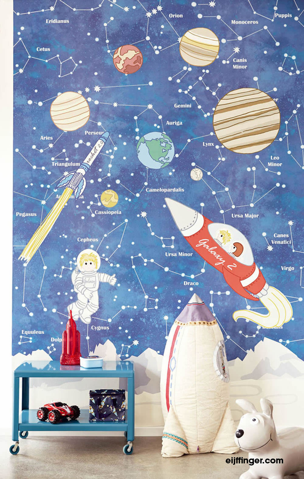 Space Center Blue Mural-55-364175