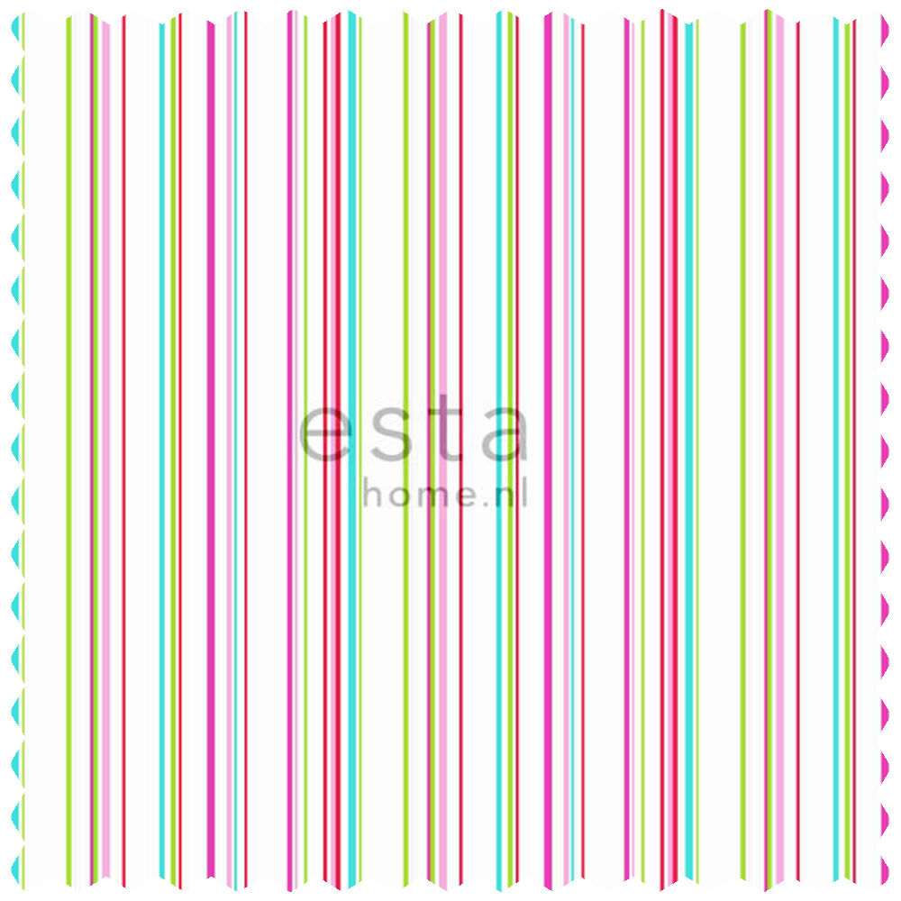 Decorative fabric stripes colourful children's room