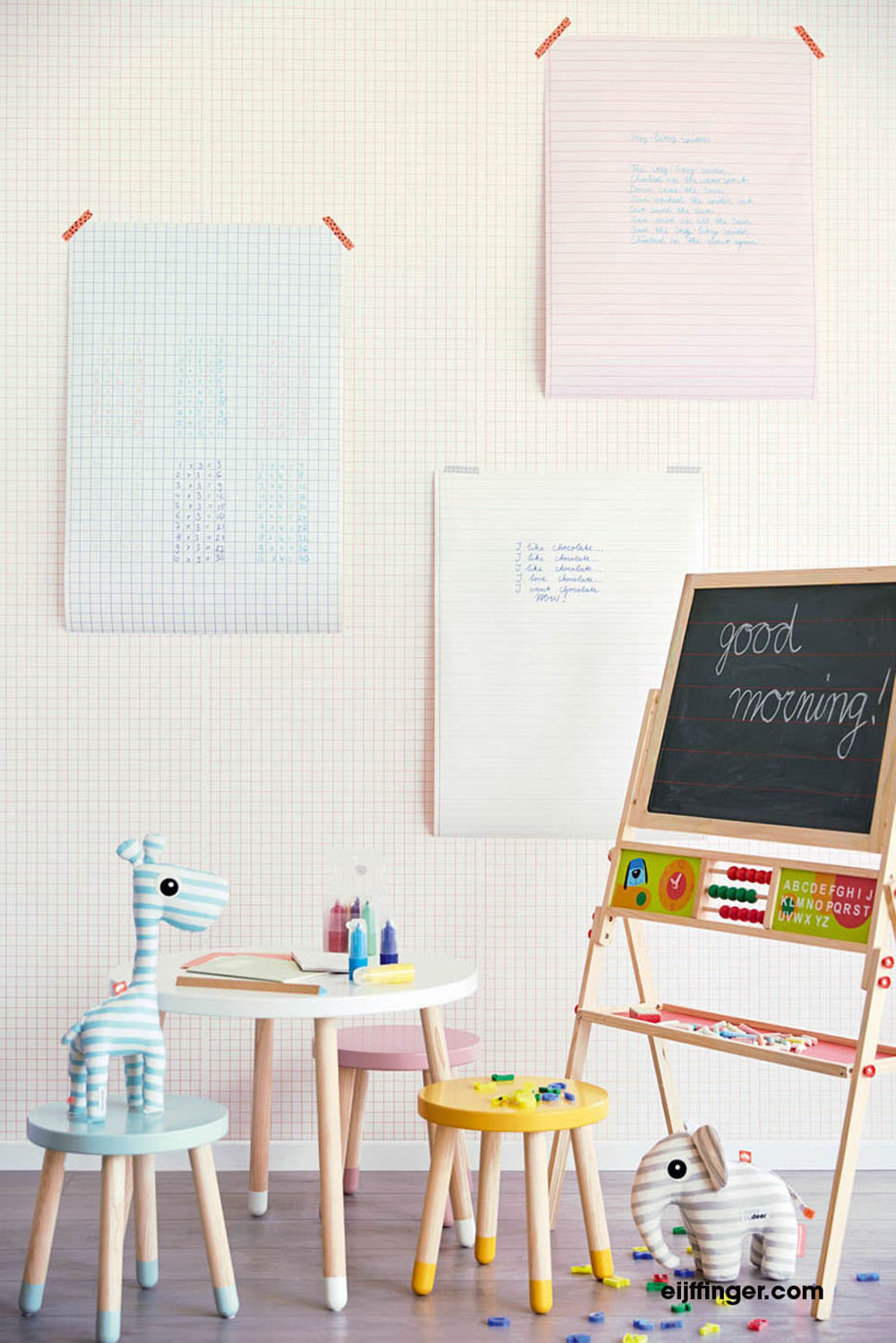 Non-woven wallpaper turquoise stripes-55-364010