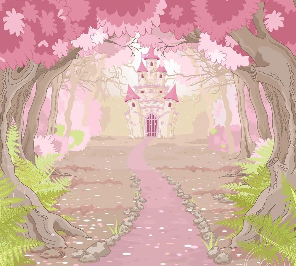 SALE 1 Rolle Divino Decor Fototapeten Vol. 1 57-1-056_L Wandbild Schloss im Wald 300x270 cm-57-1-056