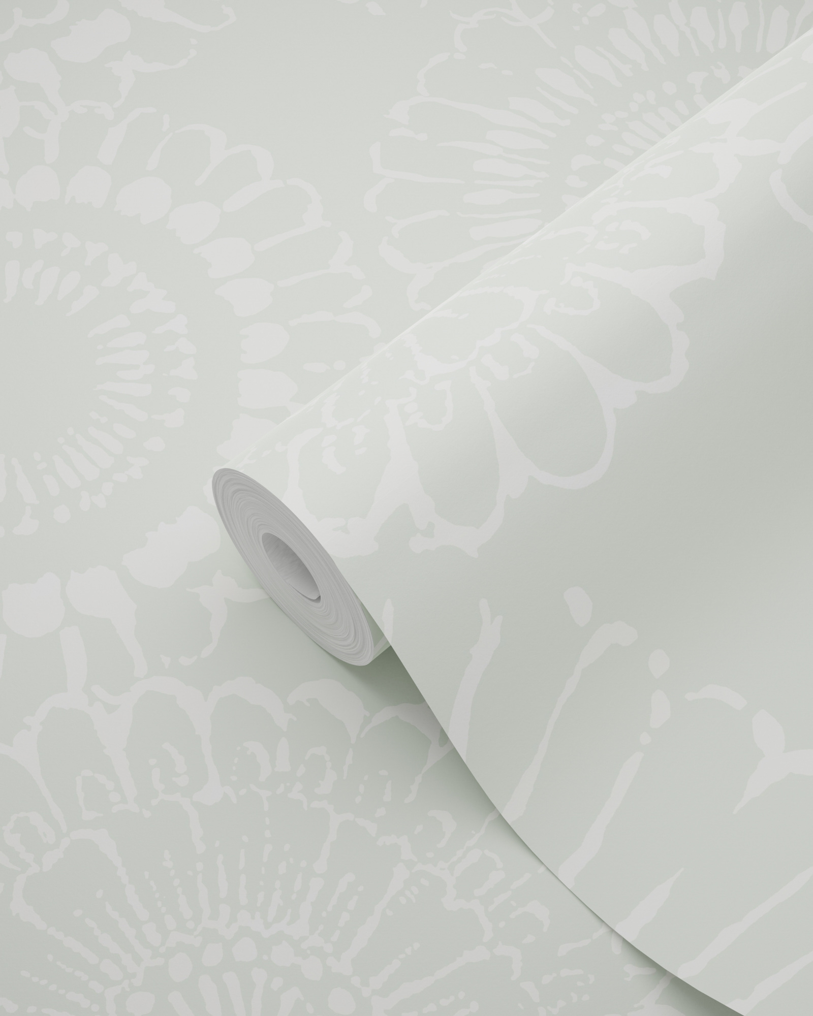 Blumentapete Scandi mintgrün Vlies 128861