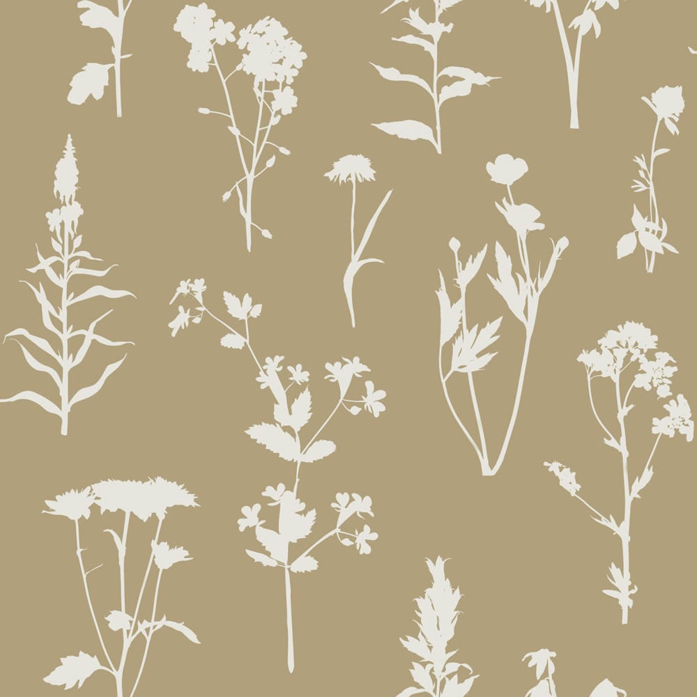 Tapete Skandinavische Blumen minimalistisch beige Vlies 139483
