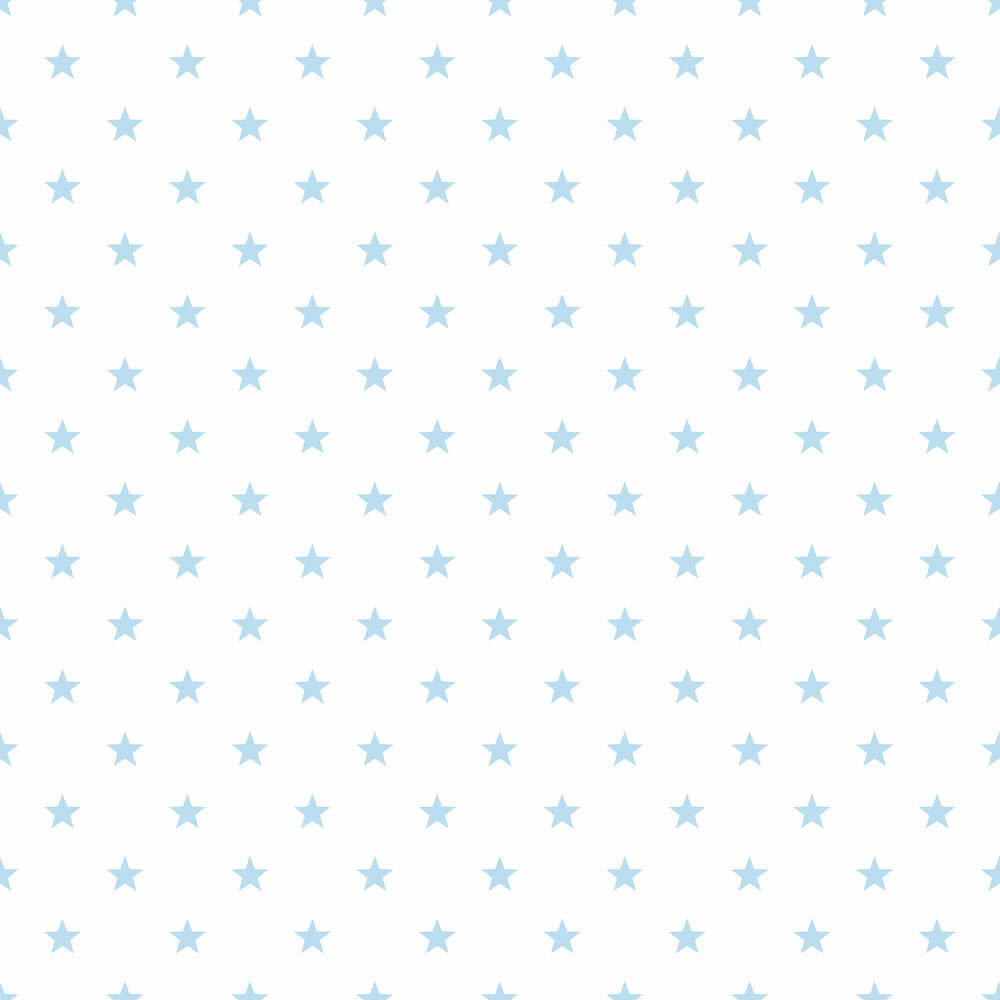 Wallpaper non-woven blue stars