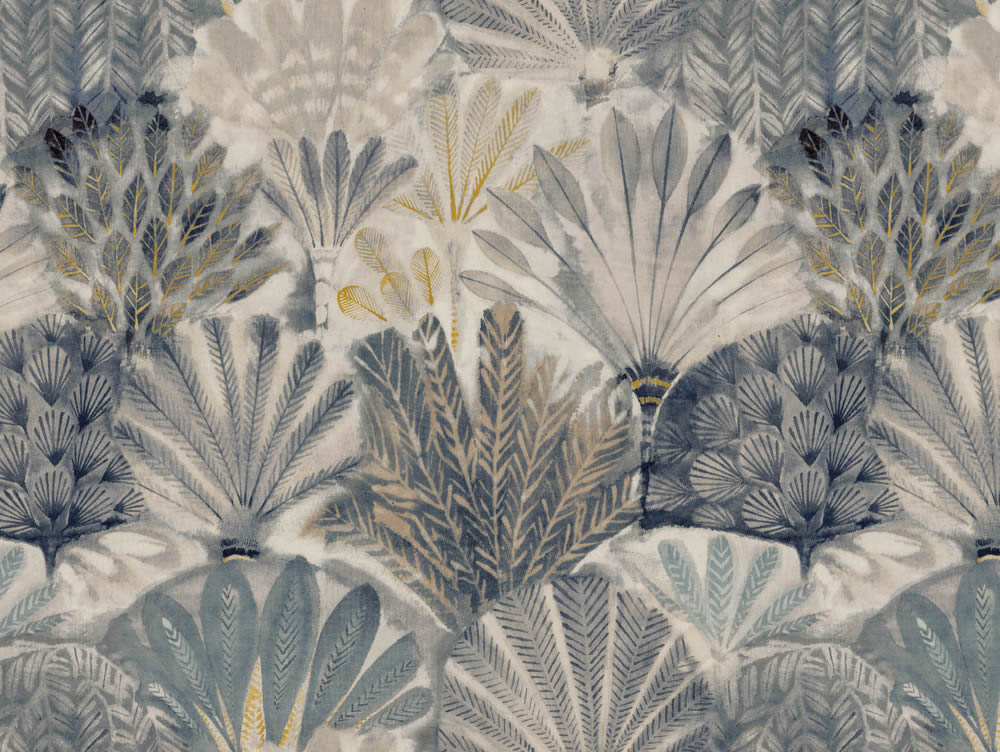 Wandbild 371 x 280 cm Pflanzen Farn exotisch braun ML2901