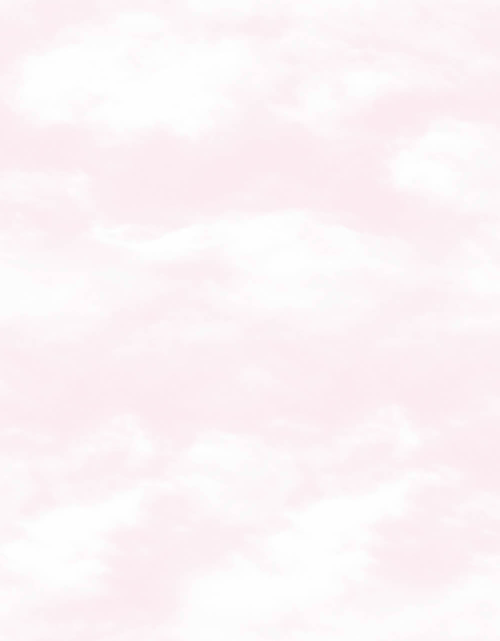 Non-woven wallpaper pink clouds