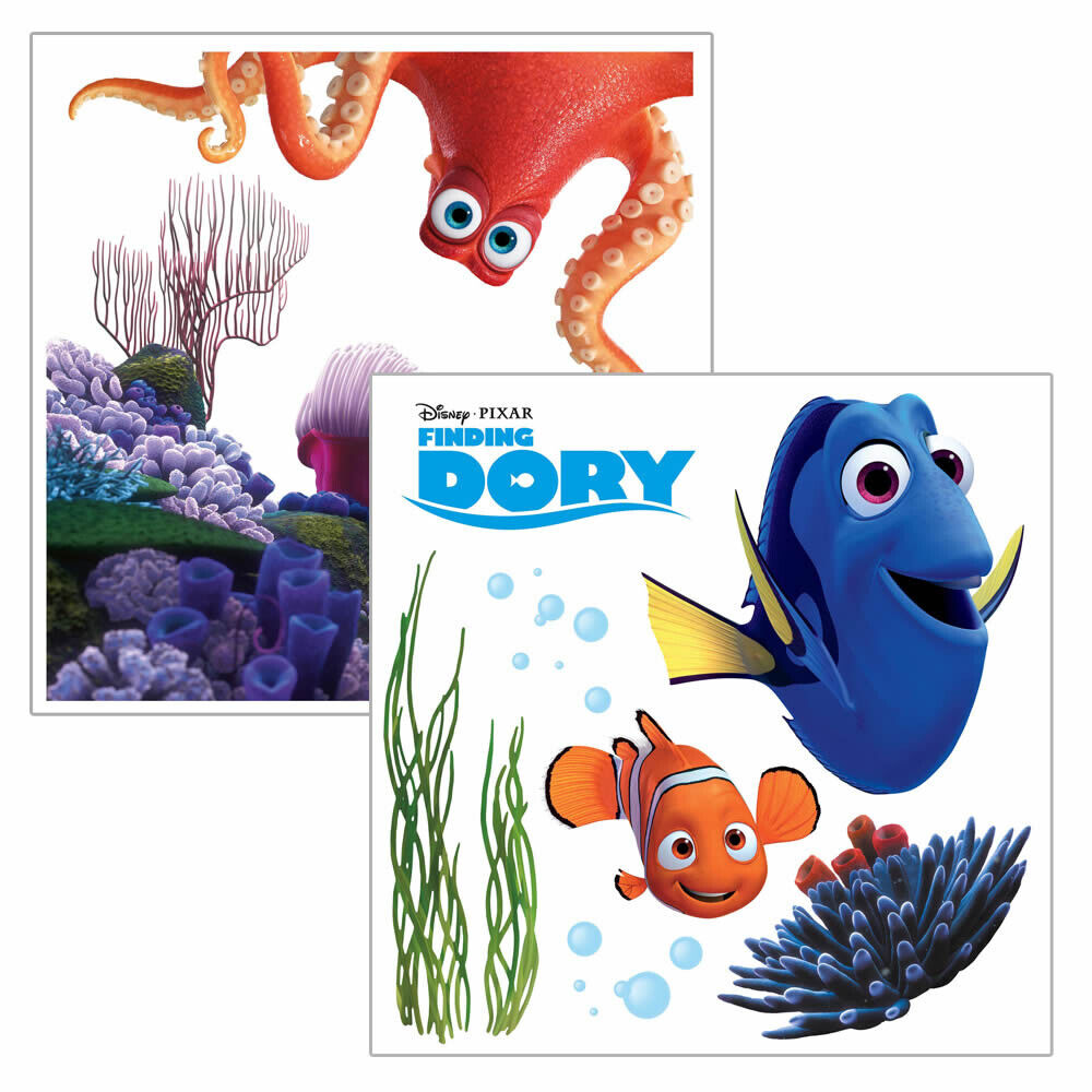 Fenstersticker selbsthaftend Findet Dory Bunt Nemo-58-16409