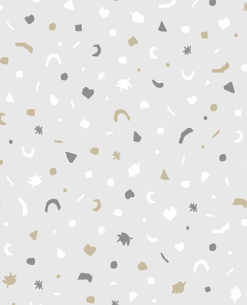 children wallpaper light grey shapes pattern