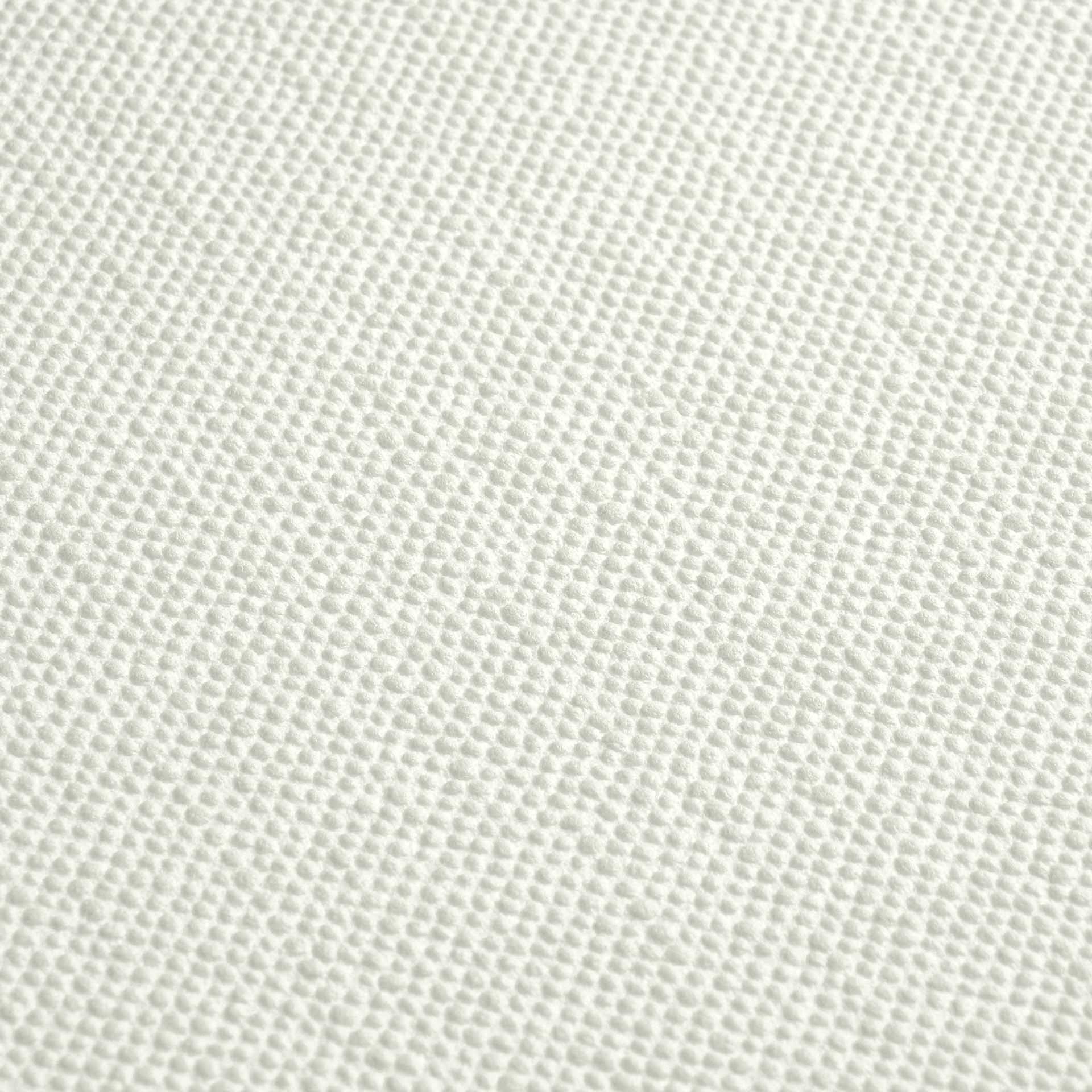 Tapete Stoffoptik Unitapete cremeweiß Vlies 397782