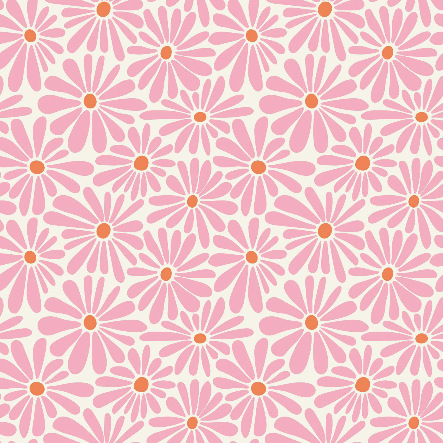 Tapete Gänseblümchen Tapete rosa weiß Vlies 131149