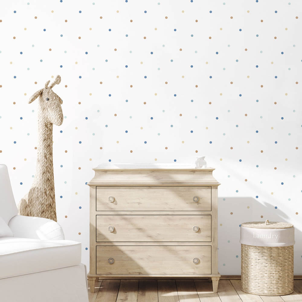 White and colorful confetti non-woven wallpaper Tiny Tots 2 Essener G78366-28-G78366.1M