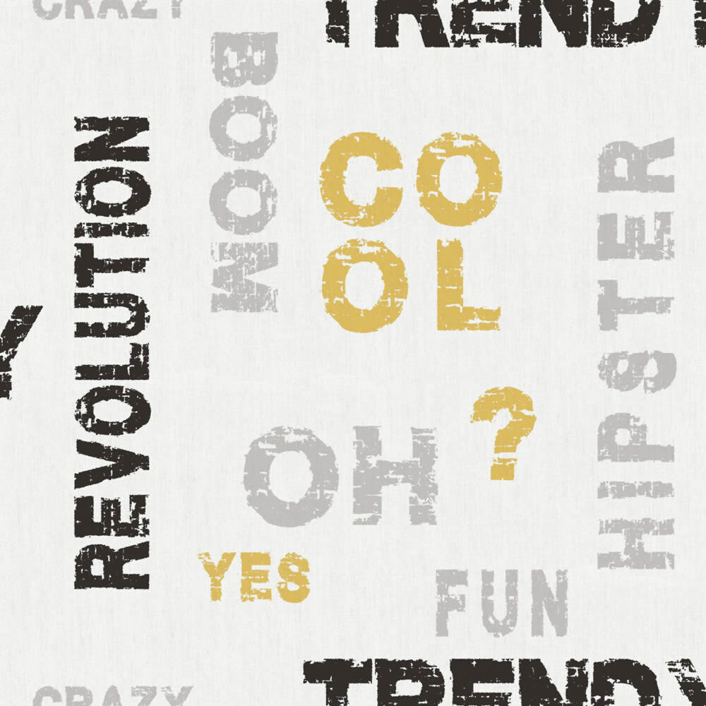 Sprüche und Wörter Grau Tapete Friends & Coffee Essener 16625-28-16625.1M