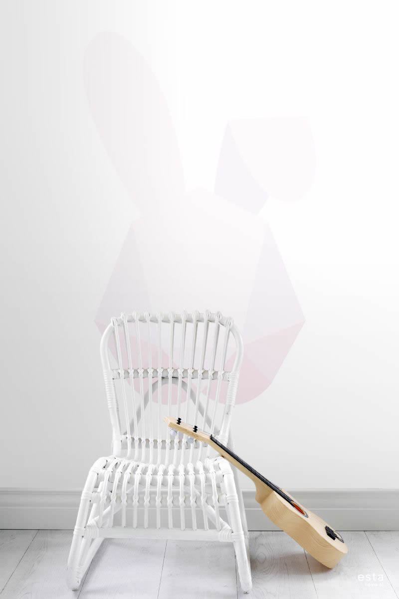 Rabbit pink mural Xl-23-158855