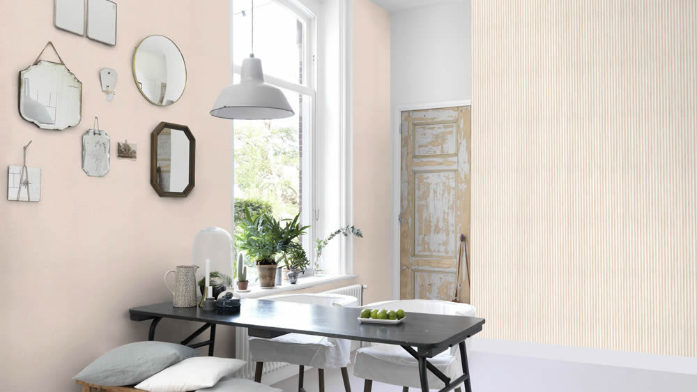block stripes light pink non-woven wallpaper Bambino XIX Rasch 252750-7-252750.1M