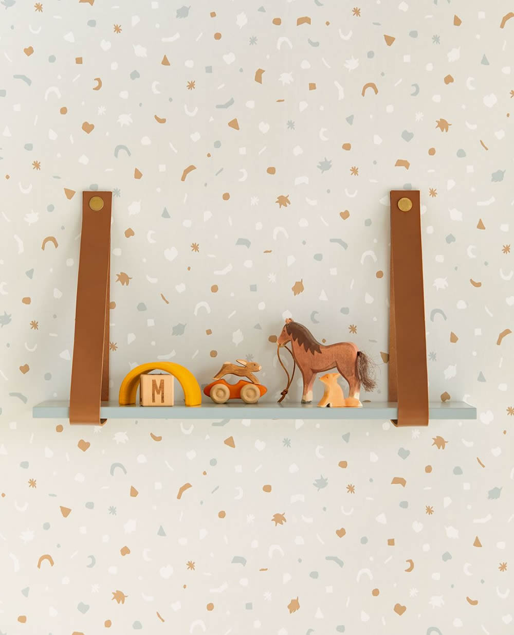 wallpaper beige forms pattern children-55-399100