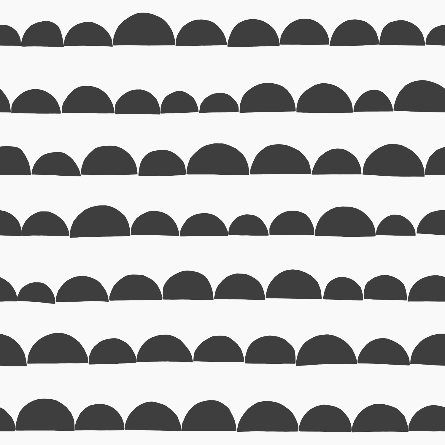 Tapete Halbkreise minimalistisch Vlies schwarz weiß 139268