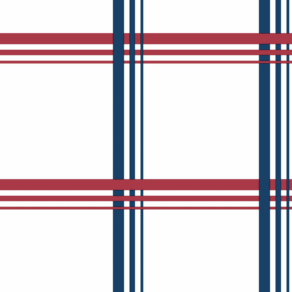 Linien Tapete blau und rot Friends & Coffee Essener 16665-28-16665.1M