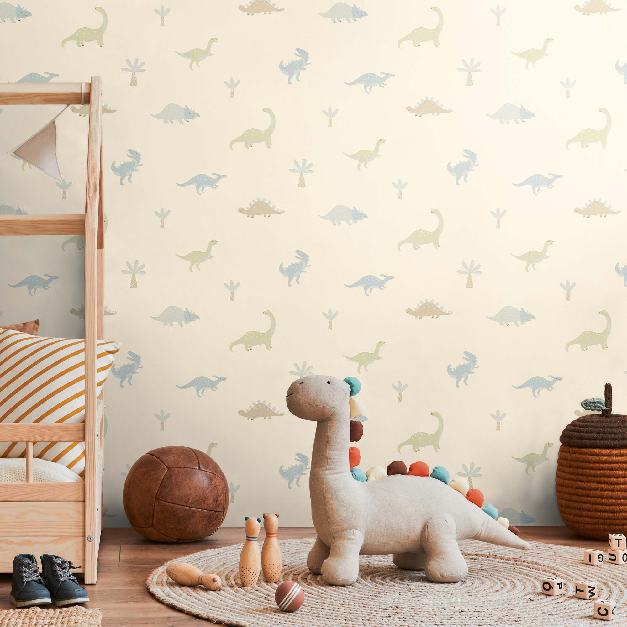 Tapete Dinosaurier Tapete Palmen beige 792572