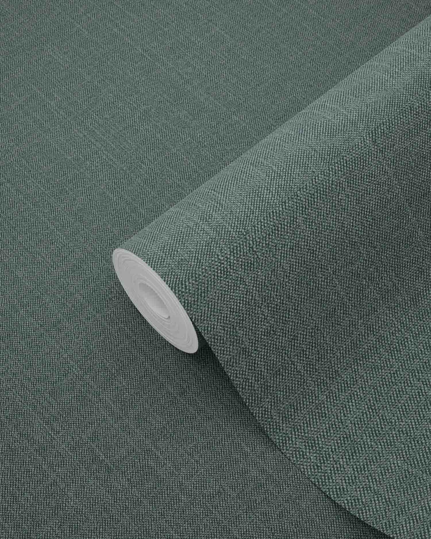 Denim Unitapete graugrün Vlies 148706