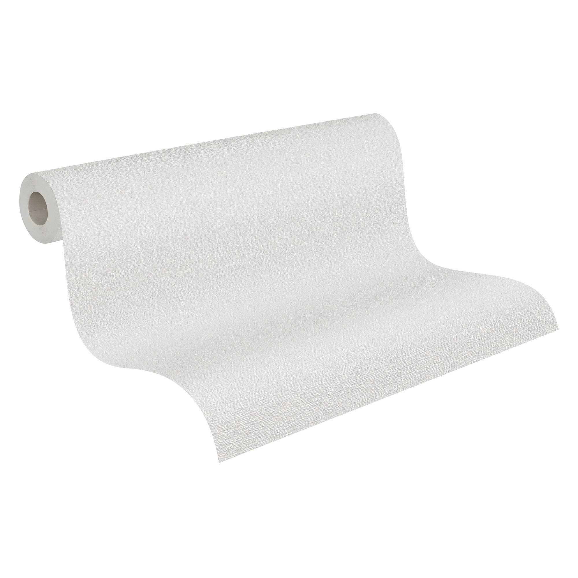 Tapete Stoffoptik Tapete Uni warmgrau Vlies 395474
