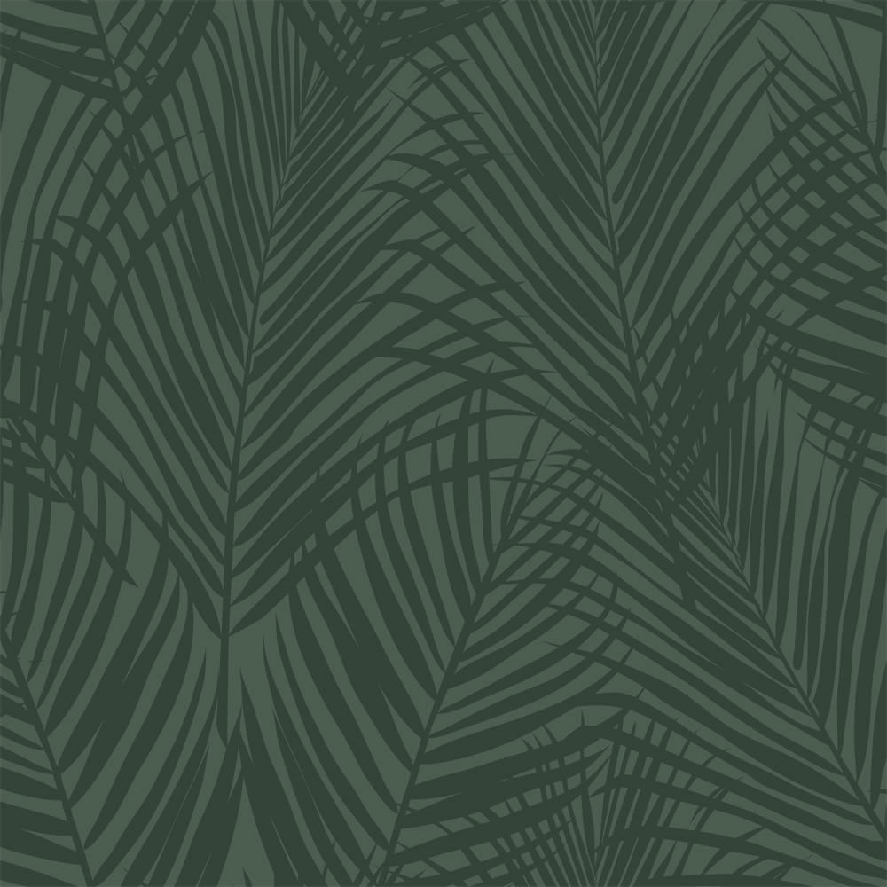 Non-woven wallpaper fern look leaves green 139303