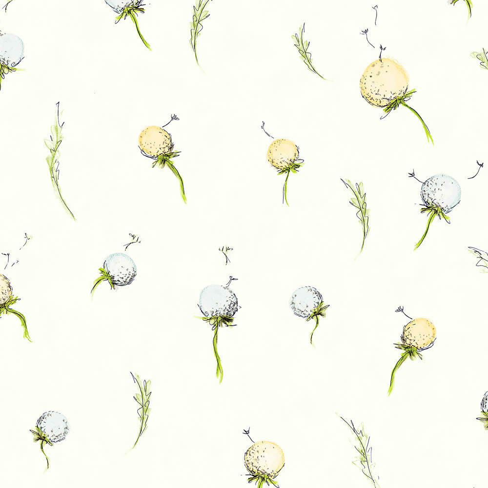 Hohenberger non-woven wallpaper small dandelion blue 27562-HTM