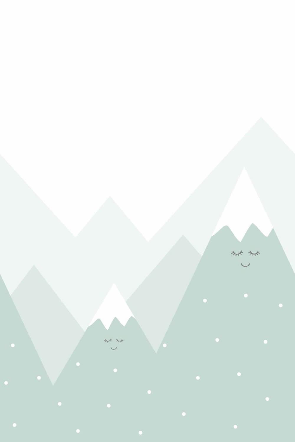 Mountains mural green xl-23-158839_2