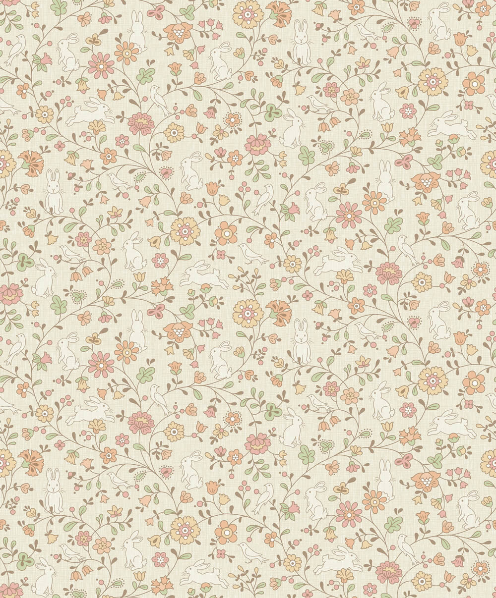 Blütenranken Beige Tapete Jack n Rose Grandeco JS3103 _L-37-JS3103.1M