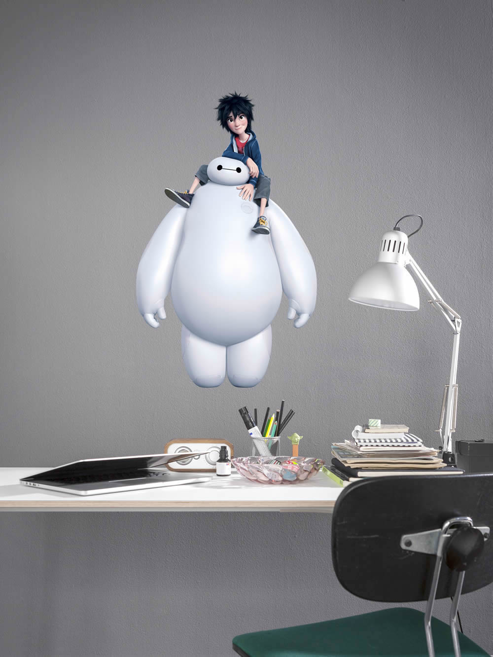 Wandsticker selbstklebend Baymax Bunt