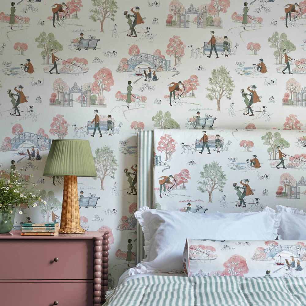 Vliestapete 101 Dalmatiner Disney pastell cremeweiß DDIW217289