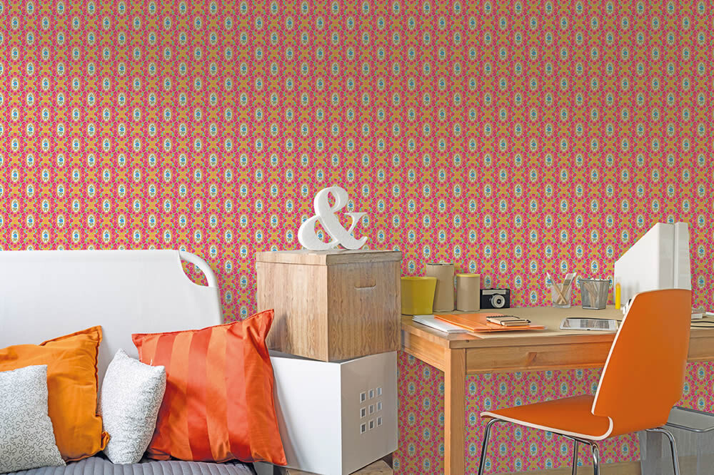 Wandbild Blumen Orange Pink Portraits-65-TD4038
