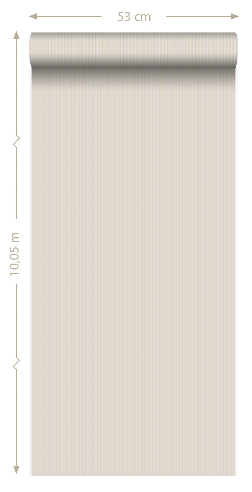 Tapete Uni feine glänzende Streifen beige Vlies 346808