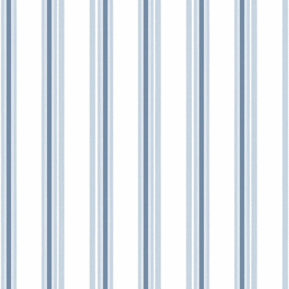 SALE 2er Set Tapete Hellblau Streifen Kinder