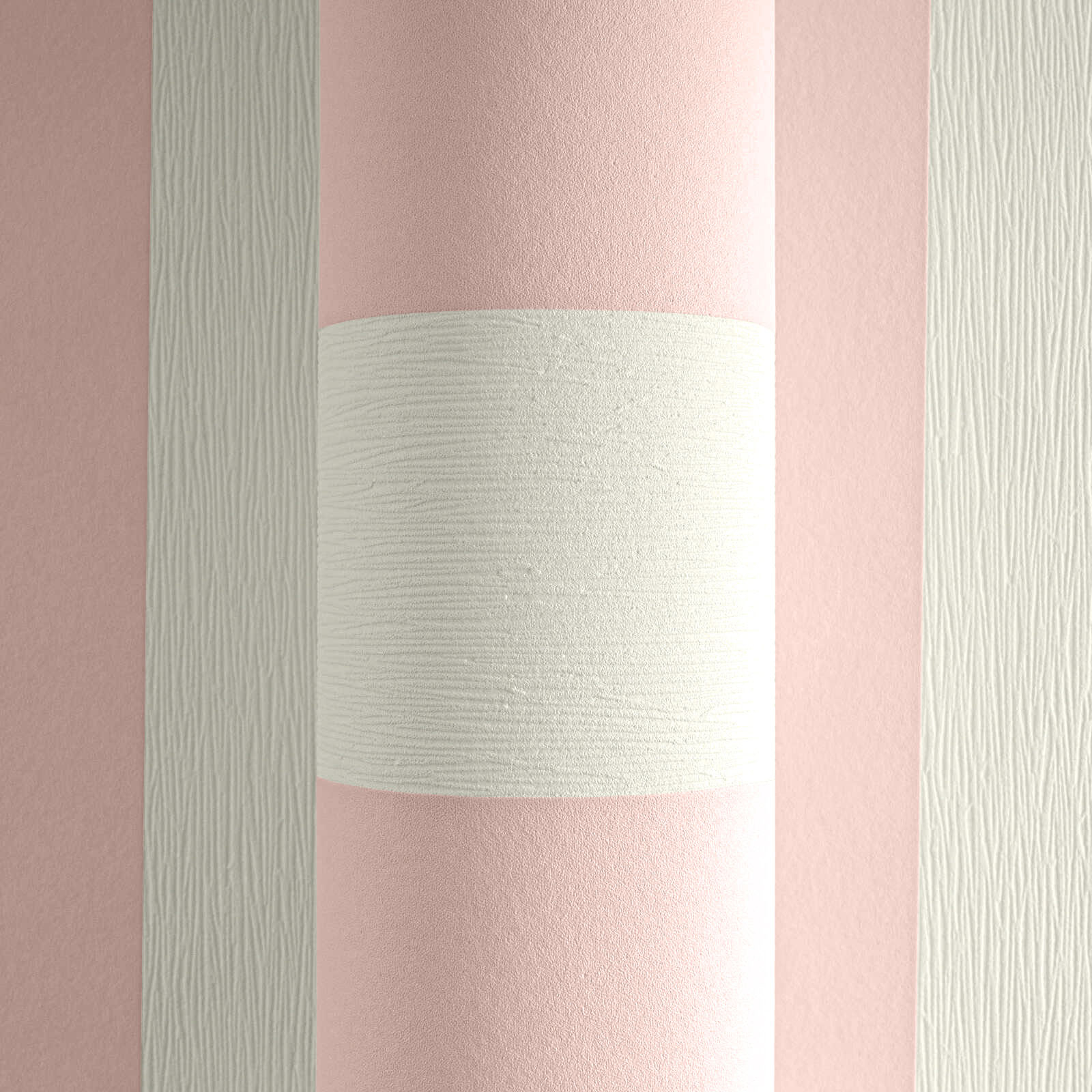 Tapete Blockstreifen Tapete rosa creme Vlies 381013