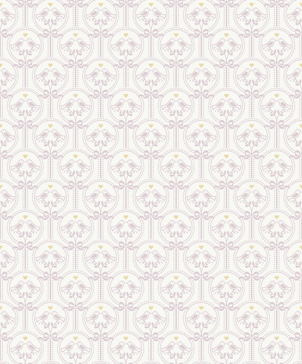 Feine Verzierungen Lila und weiß Tapete Jack n Rose Grandeco JS3201