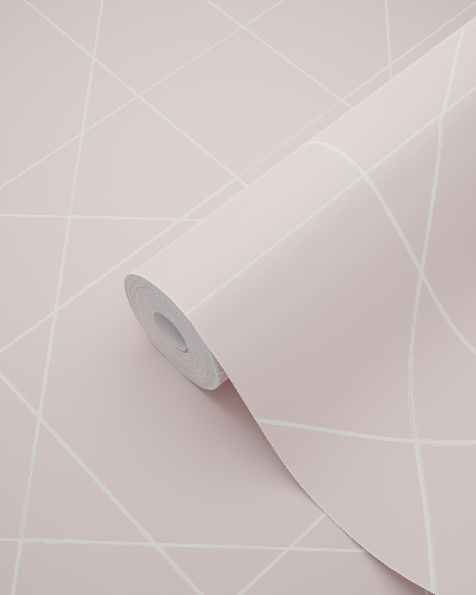 Tapete geometrische Scandi Tapete Linien altrosa Vlies 139091