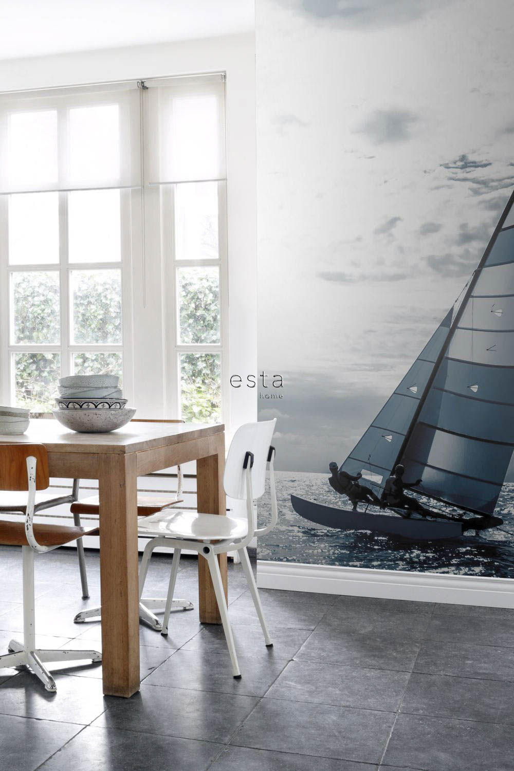Wandbild Segelboot blau 186 x 279 cm 158846