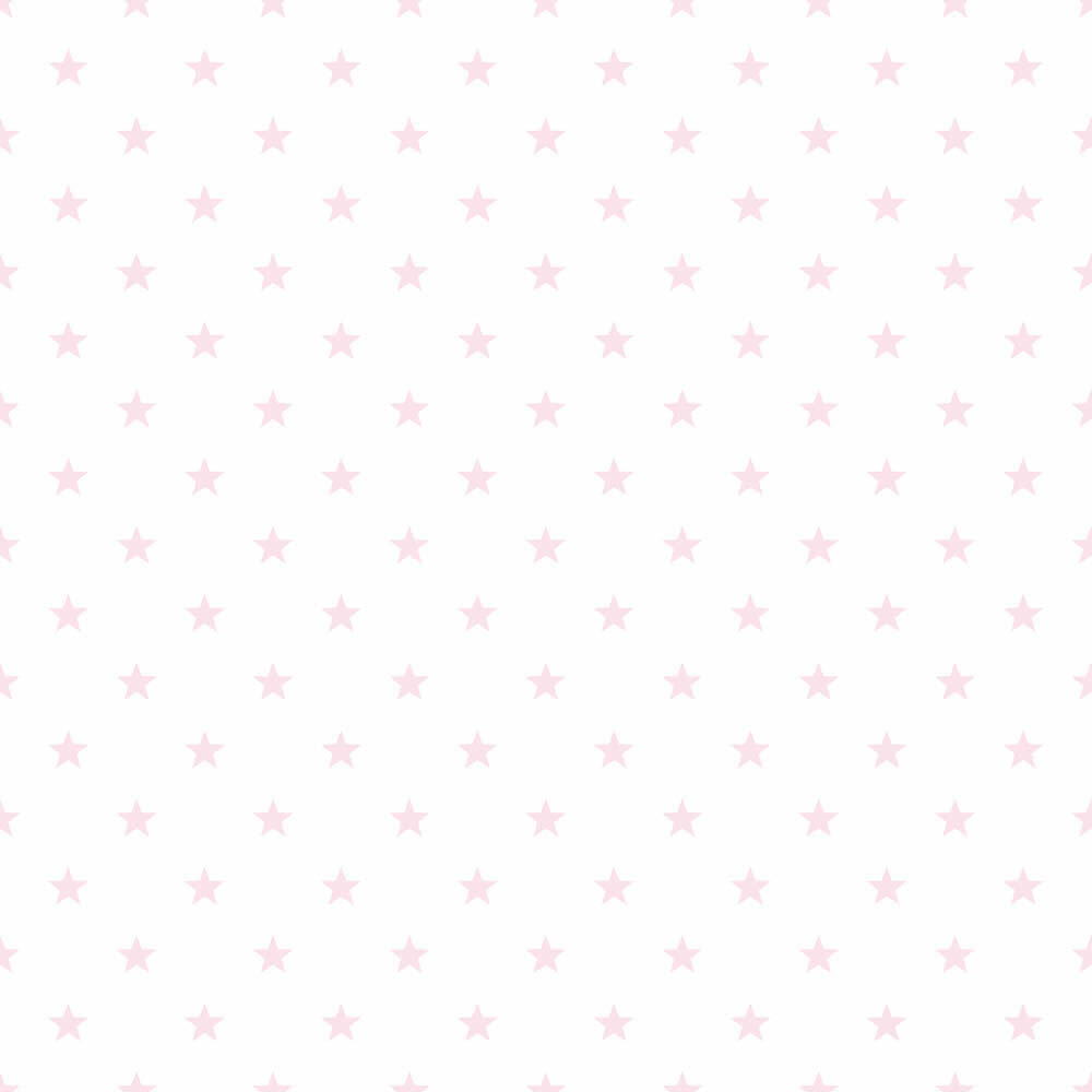 Non-woven wallpaper pink stars