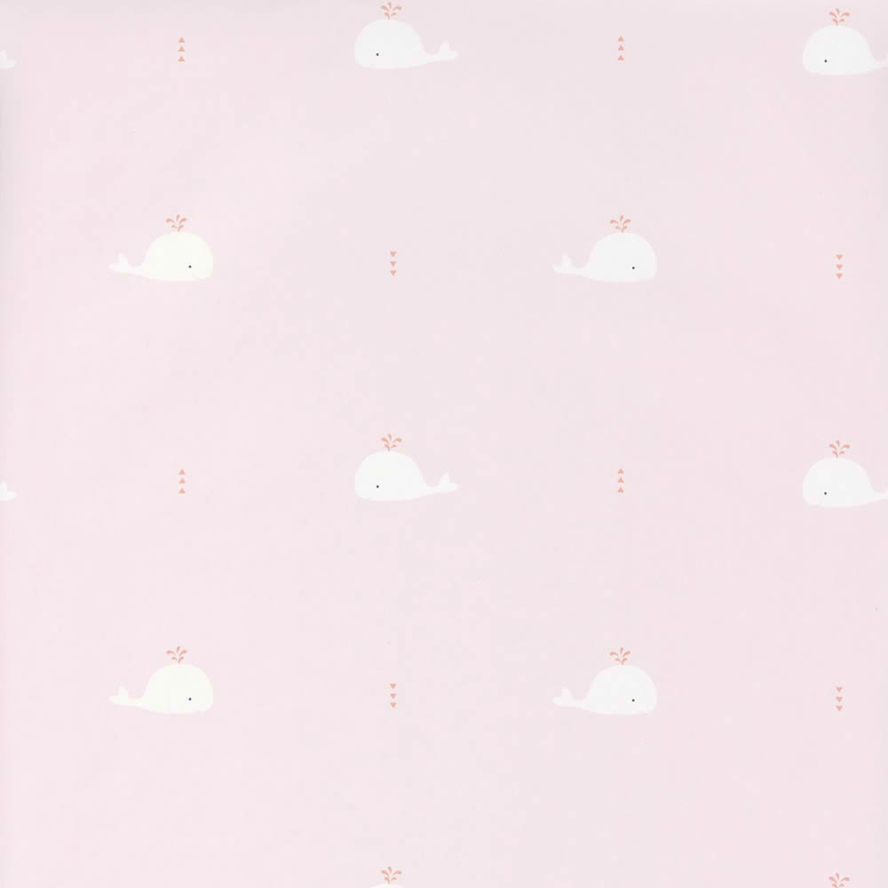 Whale wallpaper pink non-woven-36-HPDM82794220.1M