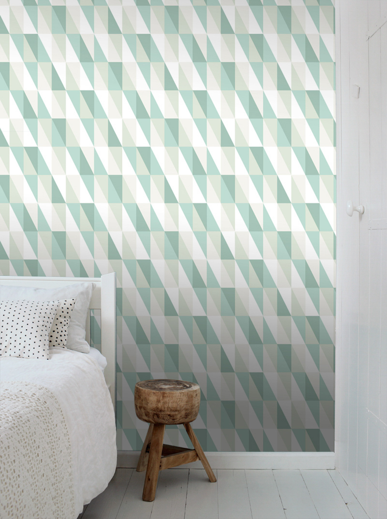 grafische Tapete Scandi mintgrün blau Vlies 138920