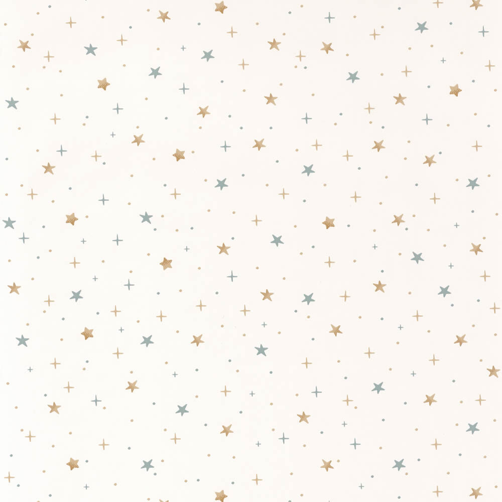 Wallpaper non-woven white brown blue stars Our Planet-36-OUP101926019.1M