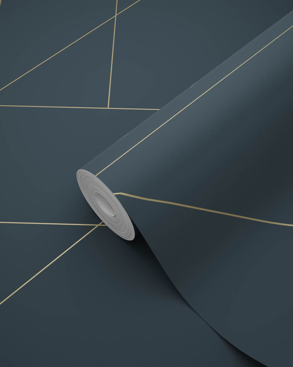 Tapete Vliestapete grafische Linien blau 139213