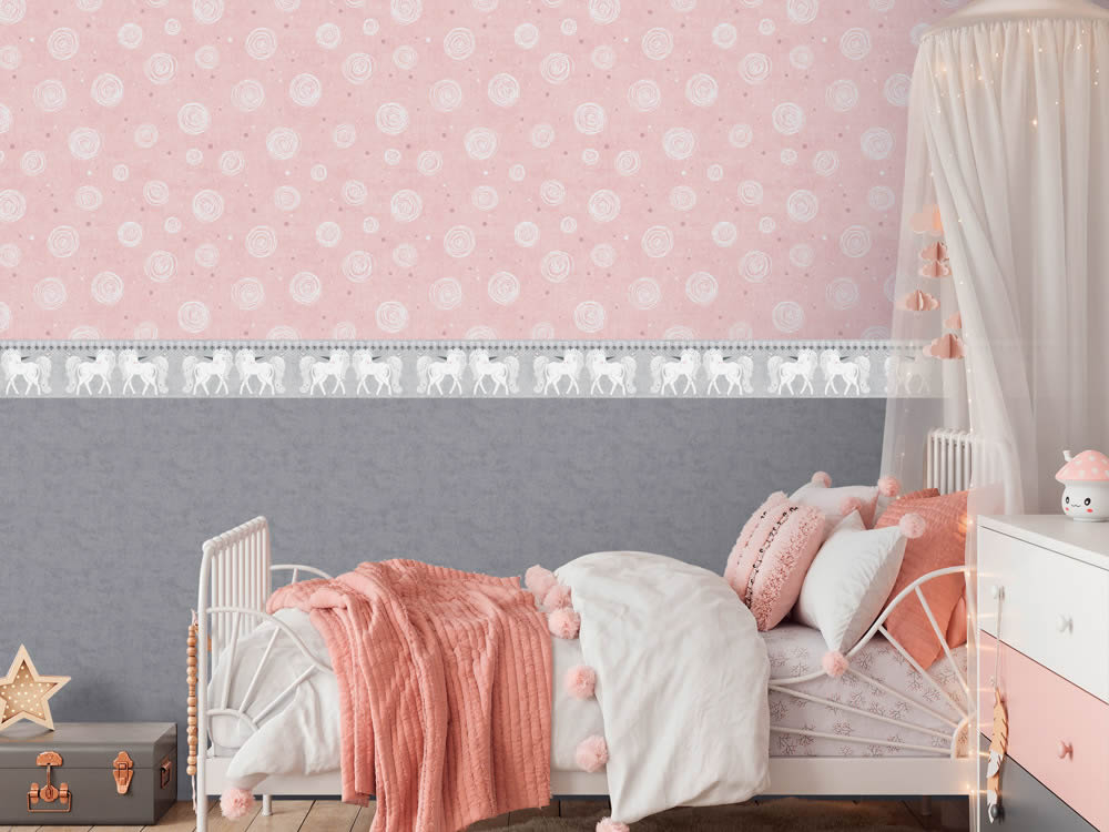 Mustertapete gemalte Kreise Vliestapete Punkte rosa 771392-8-771392