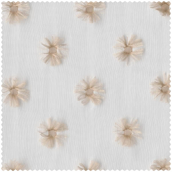 Dots White and beige fabric Bambino XIX Rasch 840048-23-840048.1M