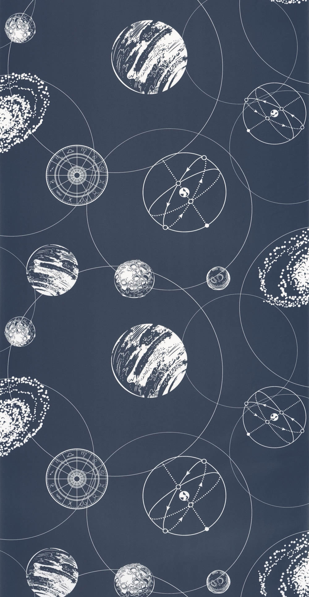 shapes of astronomy wallpaper blue and white Young and free YNF103259124-36-YNF103259124.1M