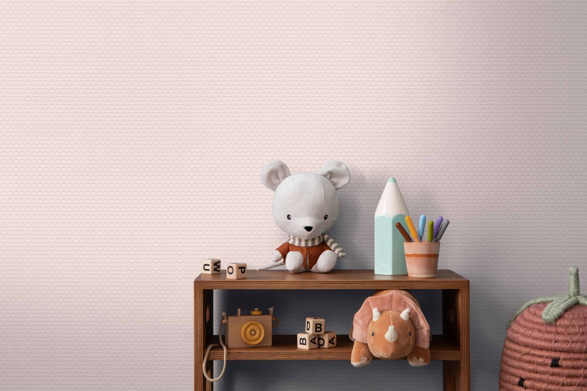 Tapete Grafische Tapete Glitzer rosa Vlies 368976